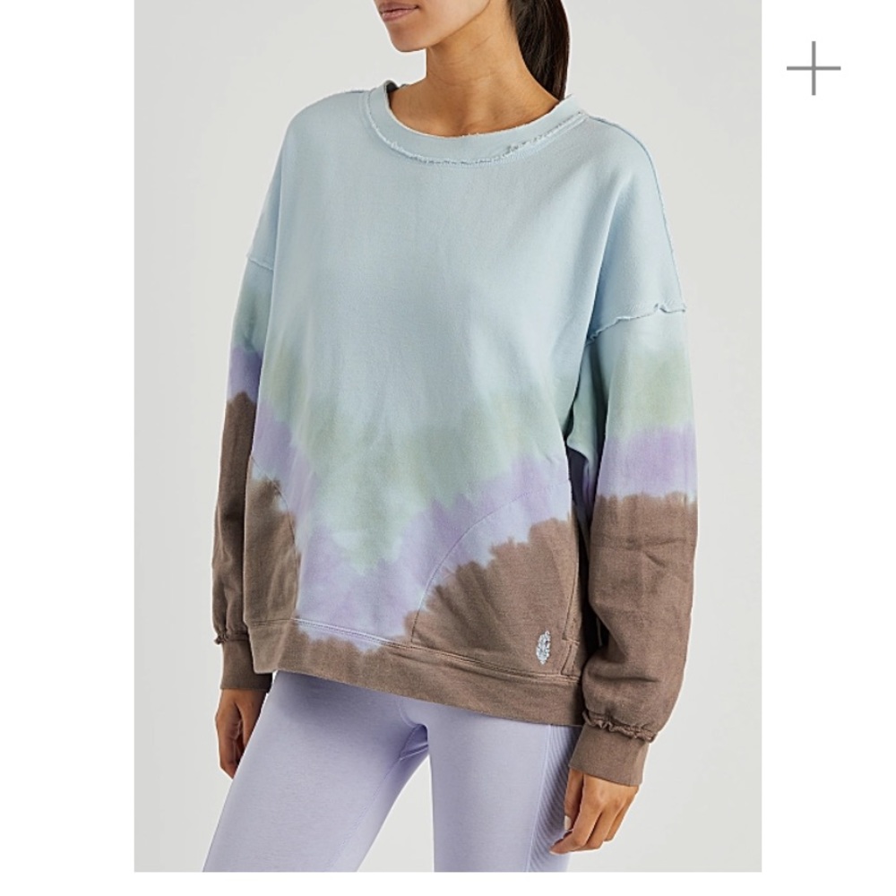 New FREE PEOPLE MOVEMENT Ombré Metti cotton-blend sweatshirt - Picture 6 of 12